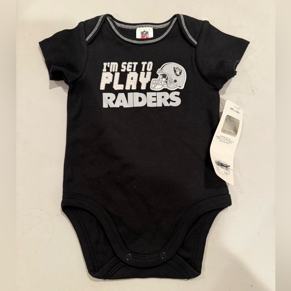 Raiders NFL Onesie NWT